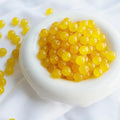 Jabrand 145pcs Glass Beads, 8mm Glass Beads for Barcelet and Jewelry Making DIY Crafts (Yellow) - color: Yellow