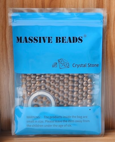 6mm Massive Beads Natural Wooden Round Loose Beads Jewelry Making with Thread 200 PCS(Blood Sandalwood, 6mm) - color: Blood Sandalwood, size: 6mm