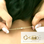 Everyday Elegance Solid 14K Yellow Gold Magnetic Clasps and Closures for Necklaces Bracelets Anklets| Clasp Converter | with Spring Ring Clasp | 2 Clasps | 4.5mm Thickness - size: 2 Clasps ( 4.5 mm)