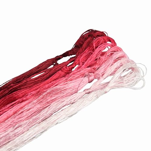 Mulberry Silk Floss Embroidery Thread Floss-Cross Stitch Threads China Silk Woven Jewelry Threads DIY Kits (09) - color: 09