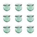 FASHEWELRY 10pcs Handmade Glass Trumpet Flower Beads Colorful Crystal Floral Beads Crystal Trumpet Flower Spacer Bead Bulk for Jewelry Bracelets Earring Craft Making (Aqua) - color: Aqua