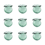 FASHEWELRY 10pcs Handmade Glass Trumpet Flower Beads Colorful Crystal Floral Beads Crystal Trumpet Flower Spacer Bead Bulk for Jewelry Bracelets Earring Craft Making (Aqua) - color: Aqua