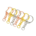 30 Pcs 3 Colors Lobster Claw Clasps Swivel Keychain Clip Keychain Clasp, Lobster Clasp Key for Key Rings Crafting