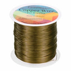 HARFINGTON Wire 328ft Length 26 Gauge Copper Craft Jewelry Wrapping Wire Tarnish Resistant Beading for Jewelry Making Supplies Crafting, Ancient Blue - color: Ancient Blue