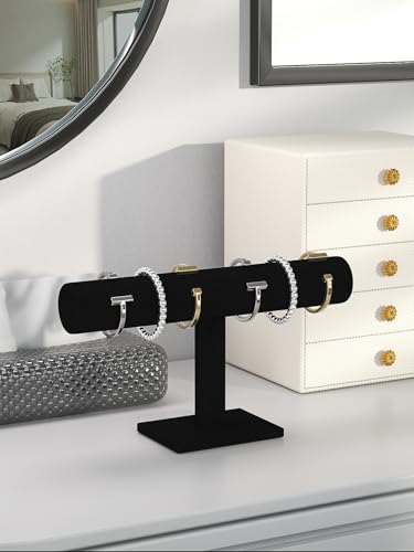 Bracelet Holder Stand,Bracelet Organizer Display for Selling,Bangle Organizer for Women,Watch Storage Holder for Men,Jewelry Business Supplies (Black) - style: Style 2 （Black 1 Tier ）