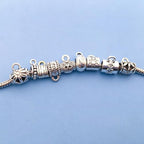 100 Pieces Jewelry Making Charms Pendants for Bracelet Bulk lot Necklace Earrings Keychain Charms Beads DIY Kit Trendy Craft - style: European Chain hook