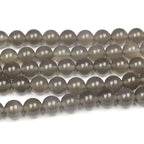 MJDCB 7A Natural Grey Agate Gemstone Round Stone Beads for Jewelry Making DIY Bracelet Necklace (12mm) - color: Gray Agate, size: 12mm