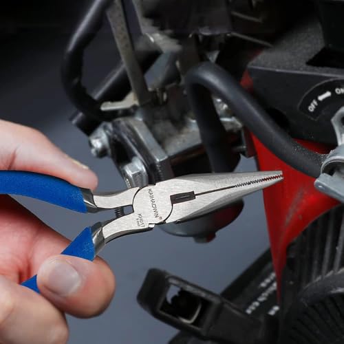 Mini Needle Nose Pliers 5"-10 Pack KAIHAOWIN Small Long Nose Pliers with Wire Cutters, Spring Loaded Thin Needle Nose Pliers, Precision Pliers Set for Crafts/Jewelry Making/Tiny Project - size: 10 Pack