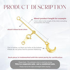 18k Yellow Gold 1"/2"/3"/4"/5"/6" Adjustable Necklace Extender Chain, 18k Gold Adjustable Necklace Extender Bracelet Anklet Extension Chain, Adjustable Bracelet Extender 18k Gold - color: style 5, size: 5inch
