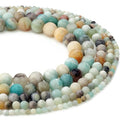 Zenkeeper 116-120 Pcs Amazonite Beads for Bracelet Jewelry Making 6 MM Natural Loose Amazonite Beads Gemstone Beads Round - color: Amazonite, size: 6MM, 116-120pcs
