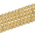 100pcs Champagne Cat Eye Beads 8mm Round Semi Precious Stone Hole Size 1mm DIY Charm Spacer Beading Smooth Gemstone Loose Beads for Jewelry Making Bracelets Necklaces Earrings Crafting - color: Champagne