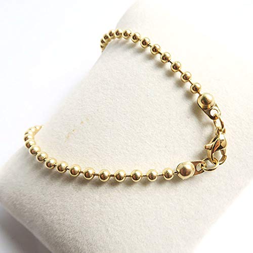 E-outstanding 200-Pack Clamshell Endcap Calottes Crimp End Cap Connector Clasp Fitting Ball Chain Calotte End Crimps Beads Connector Components for DIY Jewelry Making 3.2mm, Gold - color: Gold