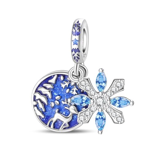 Cross Charms For Bracelets, Sterling Silver Butterfly Charms For Pandora Bracelets, Dangle Pendants & Bead Charm For DIY Jewelry - color: Flying Snow