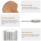 Frdhee Stone Setting Tools, 23PCS Beading Tools Set Gemstone Pearl Tightening Loosen Stone Tool Jewelry Making Repair Kit for Beading Setting Graver