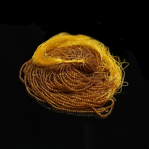 10 Strands Spinel Beads Artificial Faceted Small Round Loose Beads 3mm 15 inch for Jewelry Making Charms Necklace Bracelet - color: Yellow