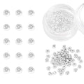 BEADIA Silver Plated Triangle Spacer Beads 2.5x1.5mm 50pcs for Jewelry Making Findings Non Tarnish - color: Silver, size: 2.5x1.5mm Triangle