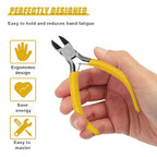 ZIMISI Mini Wire Cutter, Metal Non-Serrated Precision Diagonal Nose Plier with Comfort Grip Handle, Universal Car Accessories for Cutting Wires, Crafting and Jewelry Making (Diagonal Nose) - size: Diagonal Nose Plier