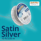 Soft Flex 49 Strand Beading Wire - Medium 0.19 Diameter - 10 Feet Nylon Design Wire - style: Satin Silver