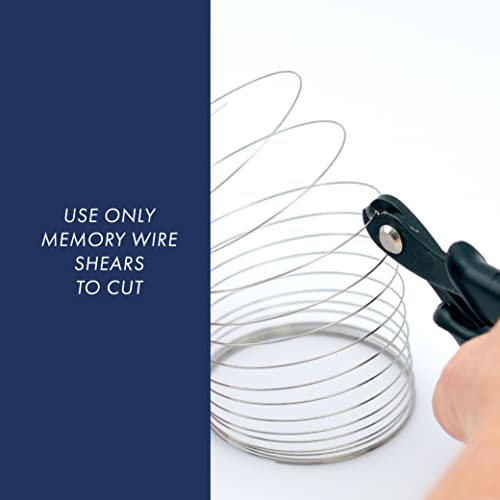Beadalon Carbon Steel Memory Wire, Round, Oval Bracelet, Gold Color, 0.35 oz, Approx. 23 coils - size: Bracelet, Large, style: 8 oz, approx. 600 coils