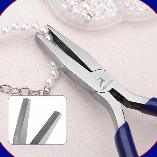 Flat Nose Pliers - Duck Bill Precision Pliers with Smooth Jaws for Jewelry Making, Wire Bending & Small Object Gripping - style: Flat Nose Pliers With Smooth Jaw