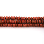 Faceted 4x6mm Natural Goldsand Stone Rondelle Spacer Gemstone Beads Loose Semi Gemstone Beads for Jewelry Making - color: Goldsand