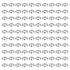 PATIKIL 100Pcs Stainless Steel Saucer Beads 2mm Hole Small Saucer Spacer Beads for DIY Jewelry Making Earrings Bracelets Necklaces Crafts, Silver - size: 2 x 8 x 3mm (L x W x H)