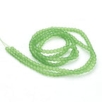 FASHEWELRY 200Pcs Transparent Frosted Glass Bead 4mm Matte Crystal Glass Loose Beads for DIY Jewelry Making (Lime Green) - color: Lime Green