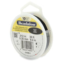 Beadalon 19 Strand Stainless Steel Bead Stringing Wire, .012 in / 0.30 mm, Black, 30 ft / 9.2 m - color: Black, style: .012 in / 0.30 mm, 30 ft / 9.2 m