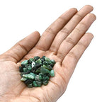 Emerald Pre Drilled Crystal Crushed Chips Beads for Bracelets Making, DIY Handmade Natural Healing Crystals (25 Inch Strand) - color: Emerald