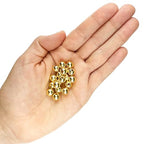 500 Round Gold Acrylic Beads 8mm Diameter with 2mm Hole for Crafts - color: Gold, size: 8mm