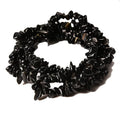 5-8mm 34 inches Natural Black Obsidian Crystal Stone Chips Beads for DIY Jewelry Making Bracelets Necklace Tumbled Drilled Irregular Gravel Onyx Gemstones Bead - color: Black Obsidian