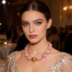 Colorful Beaded Choker Necklace for Women Boho Large Square Acrylic Beaded Necklace Adjustable Surfer Beach Strand Necklces Summer Jewelry Accessories - color: Pink