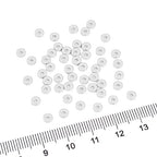BEADIA Silver Plated Disk Spacer Beads 4x1.2mm 50pcs for Jewelry Making Findings Non Tarnish - color: Silver, size: 4x1.2mm Disk