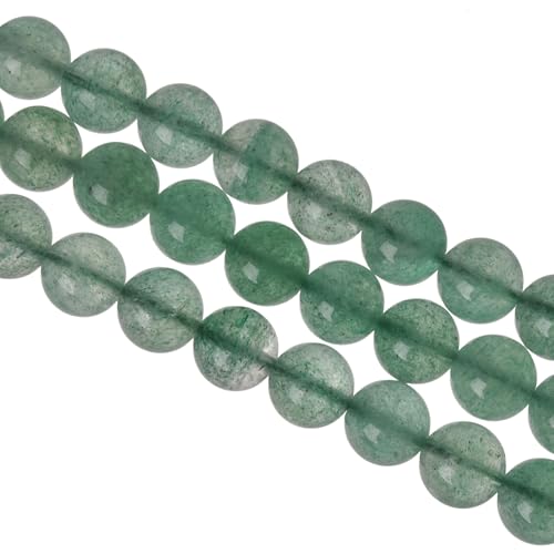 6mm Green Strawberry Quartz Stone Beads Natural Crystal Gemstone Round Loose Beads for DIY Jewelry Making 15"/Strand - color: Green Strawberry Quartz, size: 6mm