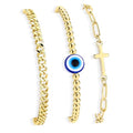 Gold Bracelets Set for Women Stack, Chunky Thick Bracelets Stack for Women Trendy, Simple Dainty Thin Gold Plated Cuff Stackable Bracelets With Beaded Cuban Paperclip Snake Rope Bangle Hand Chain Jewelry - style: Style 14-gold