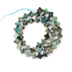8mm Natural African Turquoise Gemstone Faceted Clovers Beads Four-Leaf Spacer Loose Beads for DIY Jewelry Making Beads - color: African Turquoise