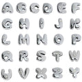stino 100 Gram Metal Charms for Jewelry Making, Silver & Gold Plated, Bulk Pack for Bracelets, Necklaces, Crafts - color: Bubble Letter (52 Pcs）