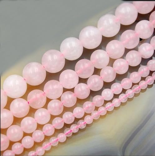 35pcs Adabele Natural Rose Quartz Pink Crystal Healing Gemstone 10mm Round Beads Gem Stone Spacer for DIY Craft Jewelry Making GS10-10 - color: Rose Quartz, size: 10mm (35pcs/1 Strand)