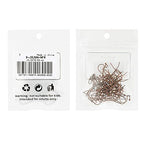 KISSITTY 100-Piece Red Copper French Hook Ball Dot Earwires 22x11mm Dangle Earring Wires Findings
