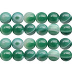 90pcs Adabele AAA Natural Banded Green Agate Healing Gemstone 4mm (0.16 inch) Small Round Loose Beads Gem Stone Spacer GC19-4 - color: Banded Green Agate, size: 4mm (90pcs/1 Strand)