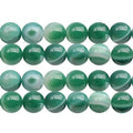 180pcs Adabele AAA Natural Banded Green Agate Healing Gemstone 4mm (0.16 inch) Small Round Loose Beads Gem Stone Spacer GC19-4 - color: Banded Green Agate, size: 4mm (180pcs/2 strands)
