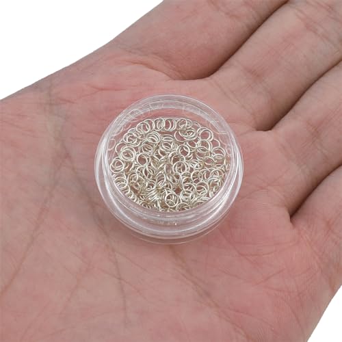 BEADIA 925 Sterling Silver Jump Rings 0.4x3mm 200pcs for Jewelry Making Findings - size: 0.4x3mm