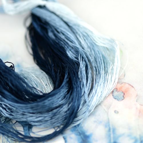Mulberry Silk Floss Embroidery Thread Floss-Cross Stitch Threads China Silk Woven Jewelry Threads DIY Sewing Kits (13) - color: 13