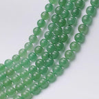 MJDCB Natural Stone Beads Green Aventurine Round Loose Beads for Jewelry Making DIY Bracelet Necklace (12mm) - color: Aventurine, size: 12mm