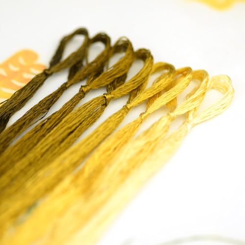 Natural 100% Mulberry Handmade Embroidery Silk Thread Silk Floss (21) - color: 21
