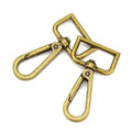 9 Pcs D Ring Swivel Lobster Claw Clasp Push Gate Snap Hooks Trigger Clips for DIY Crafts Keychain Purse Handbag Making,1 Inch Bronze - color: 1" Bronze 9pcs, size: 1"