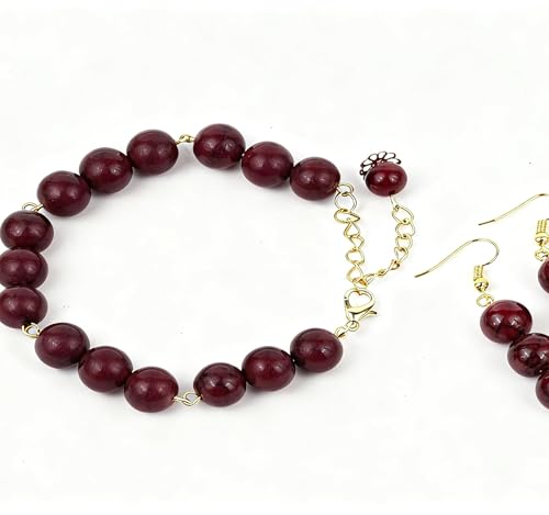 About 45pcs 8mm Natural Stone Beads Lepidolite Beads Crystal Gemstone for Jewelry Making, DIY Bracelet Necklace - color: Lepidolite, size: 8mm
