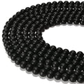 8mm Black Onyx Matte Round Natural Gematone Loose Beads for Jewelry Making DIY 1 Strand 15" - color: Matte Black Onyx, size: 8mm