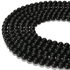 6mm Black Onyx Matte Round Natural Gematone Loose Beads for Jewelry Making DIY 1 Strand 15" - color: Matte Black Onyx, size: 6mm
