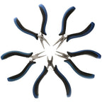 The Beadsmith Ergonomic Plier Set – 5-Piece Kit: Chain Nose, Round Nose, Flat Nose, Bent Chain Nose & Semi-Flush Side Cutter – Extra-Fine Tips, Comfortable Ergonomic Grip & Double-Leaf Springs - style: 5 Piece Kit